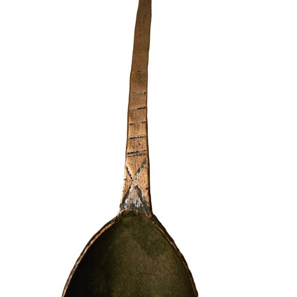 Vintage Hand Made Long Handled Hammered Forged Primitive Ladle And Strainer - Picture 4 of 7